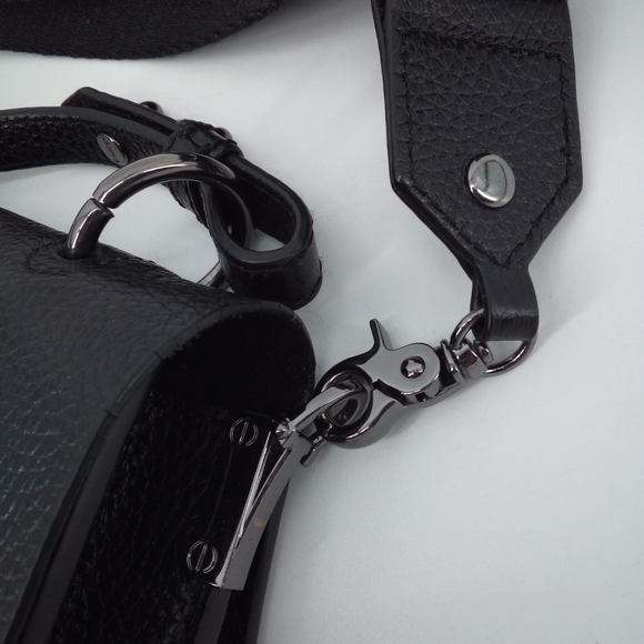 $278 Botkier VALENTINA FLAP SATCHEL in Core Handbag Purse Gunmetal Hardware Bag - Picture 13 of 16